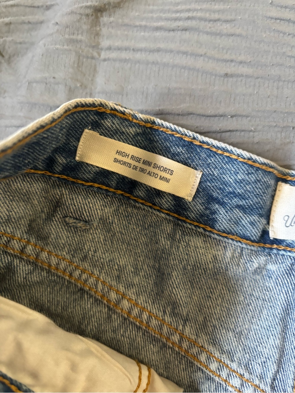 Universal Thread Light Blue Denim Jean Shorts with Raw Hem - Picture 6 of 6